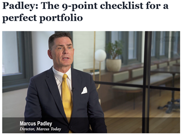 Marcus Padley's 9 point checklist for a perfect portfolio