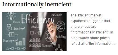 Informationally inefficient