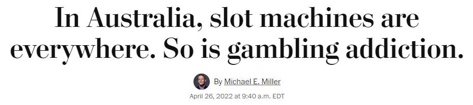 Washington Post - Gambling Article
