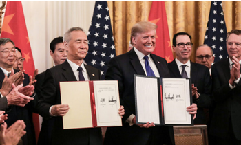 Trump is not a chump, signing a trade deal with China