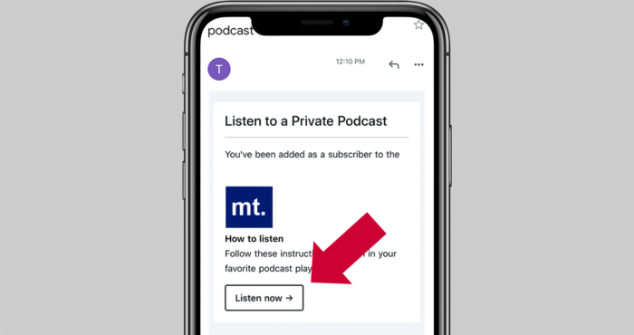 How do I subscribe to a private Marcus Today podcast - Phone